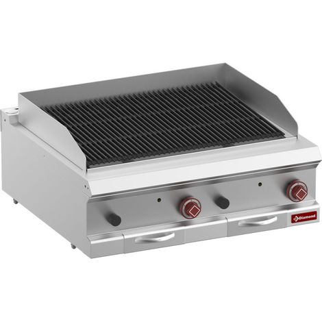 Grill pierre de lave -module1/1- dble face - Diamond