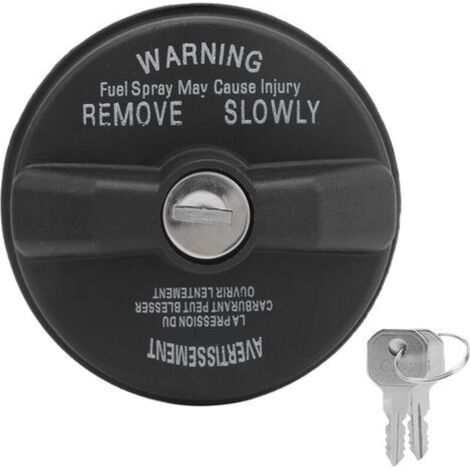 Couvercle de verrouillage du bouchon de réservoir de carburant ABS et caoutchouc Compatible Jeep Wrangler/Cherokee/Liberty/Grand Cherokee - 05278655AB (1/5)