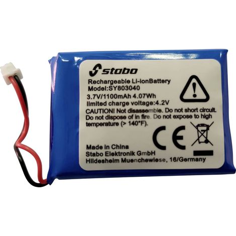 Stabo AKKU 3,7V, 1100MAH FC-400 II Pacco batteria Batteria ricaricabile con spina, con cavo Li-Ion 3.7 V 1100 mAh 1 pz.