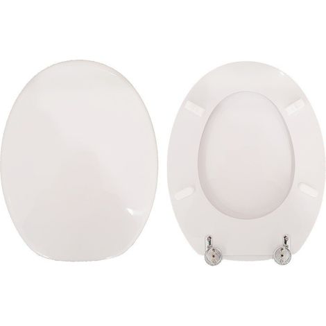 Copriwater Lei Globo legno rivestito in resina poliestere bianco (1/4)