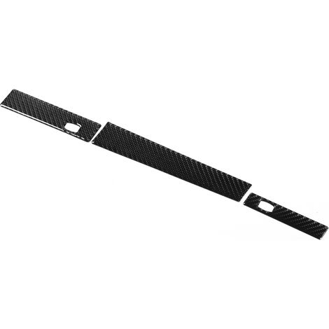 Lot de 3 baguettes décoratives en fibre de carbone pour porte-gobelet copilote, compatibles avec BMW Série 5 E60/E61 (2004-2010) (1/5)