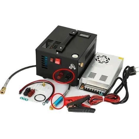 Compresor de aire PCP, de alta presión, eléctrico, con filtro pequeño. (1/2)