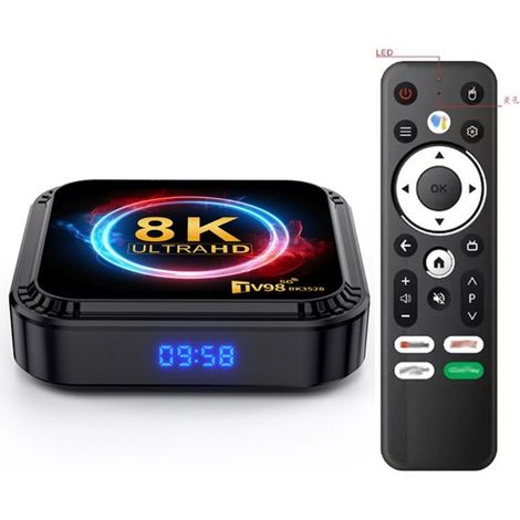 Boîtier multimédia intelligent pour TV avec processeur quadricœur RK3528 2 GHz, compatible 4K HD (1/5)