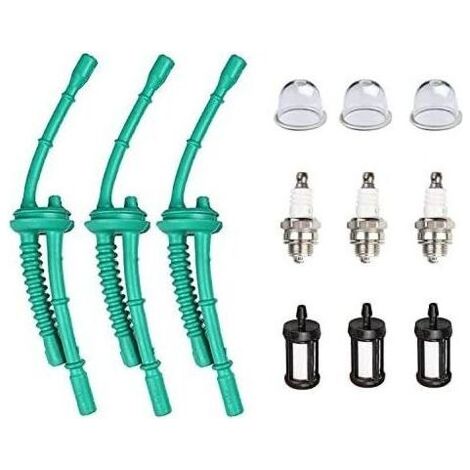 FENOPLASTICAPompetta di adescamento del filtro del carburante con candela per decespugliatori STIHL FS55 FS38 FS45 FS46 FS55R KM55 HL45 MM55 FS100 FS110 FS130 (1/5)