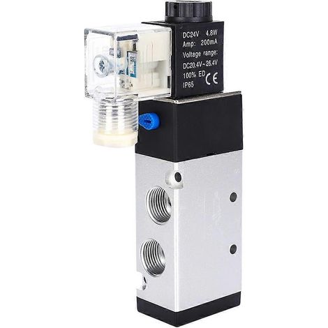 Vanne de sortie 4V310-10, type 2 positions, électrovanne 5 voies, accessoire industriel pour AirTAC (DC24V)