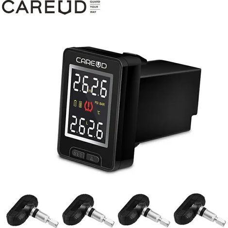(MAZDA-912-NFplus) Compatible avec les systèmes électroniques automobiles, capteurs sans fil pour véhicules, système de surveillance de la pression des pneus, écran LCD interne/externe (1/5)