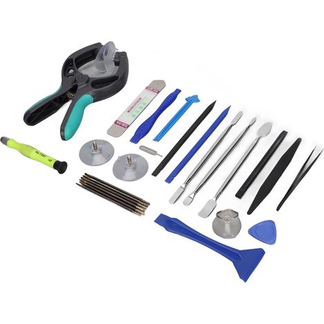 Kit de réparation d'écran de téléphone 23 en 1 : design ergonomique, antidérapant et durable, outil d'ouverture d'écran pour téléphone et tablette.