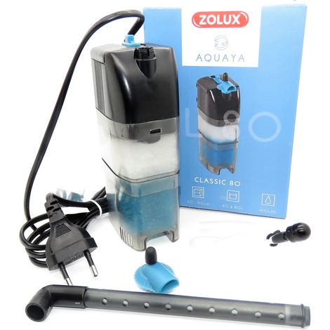 Filtre intérieur - Zolux - Classic - Pour aquarium de 40 a 80 L - Débit de 410 L/h - 5W
