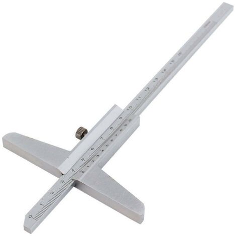 Nazalus-Vente chaude-Calibre Vernier Profondeur , jauge Vernier Profondeur en acier inoxydable pour différents types de processus de machines 1pcs(0-150mm) (1/5)