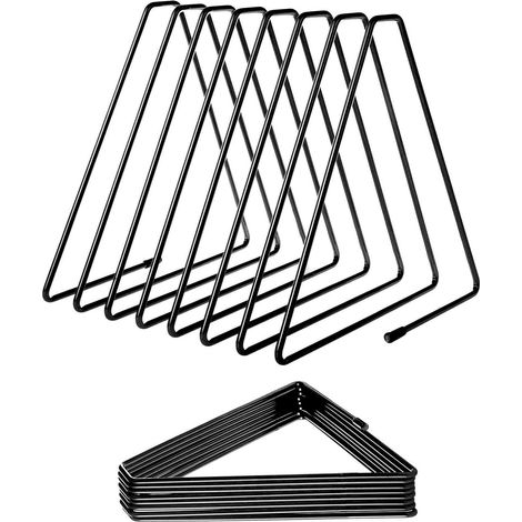 Buchstütze aus Metall, Zeitschriftenhalter aus Metall, Magazinständer, Schallplattenhalter für Bücher und Dokumente in Arbeitszimmern, Büros und Schlafzimmern (Schwarz)