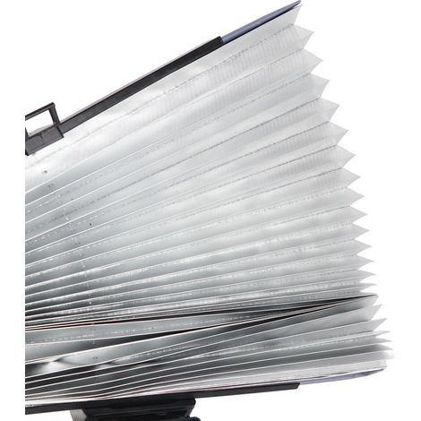 Protector de parabrisas retráctil CSPAR para automóviles, 46x160cm, con revestimiento de aluminio anti-UV. (1/4)