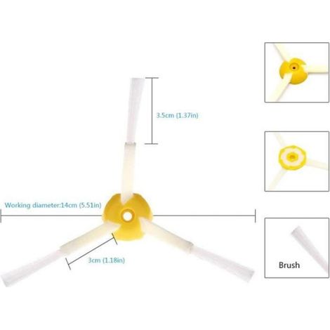 Kit de roue avant et brosse pour iRobot Roomba 600 Series 620 625 630 650 660 Accessoires Aspirateur (1/3)