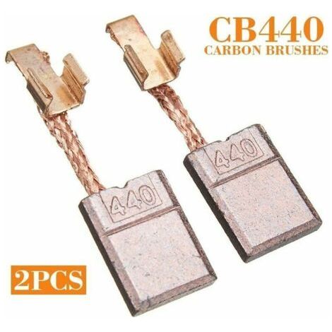 Balais de charbon Charbons moteur pour Makita CB-440 18 DHP456, DDF456, BDF452, DTD14 (1/4)