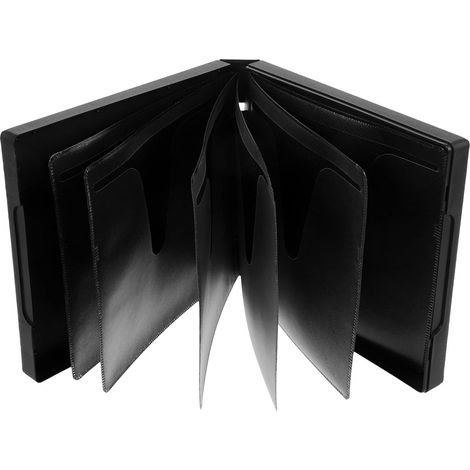 Boîte Rangement pour Portable CD et Noire Acrylique Dvd 12 Disques (1/5)