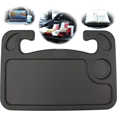XEPHO Table de conduite de voiture, crochet de plateau de nourriture de table de volant, gadgets essentiels de voyage en voiture plateau de nourriture de voiture ordinateur portable et accessoires de (1/5)