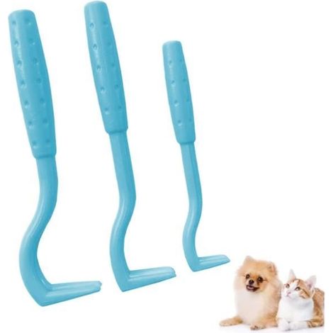 Pince à Tiques [3 Pièces], Pièges à Tiques,Crochet à Tiques, élimination des Tiques et des Puces pour Chiens,Chats et Autres Animaux (1/4)