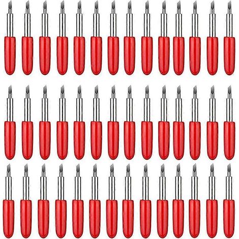 40 lames, compatibles avec la machine de découpe Cricut Explore, lame de rechange pour une coupe à 45 degrés (1/4)