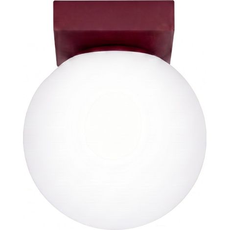 Plafoniere Yoli borgogna 12x14.5x12cm Acciaio Sollux (1/5)