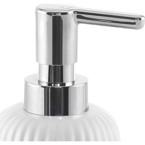 Gedy Marika Dosatore di Sapone, Ceramica, Bianco, 8 x 8 x 18 (1/3)