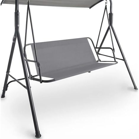 Replacement garden swing set, 138x50x50 cm, grey, thick 900D waterproof fabric, protects garden and balcony swings (1/5)
