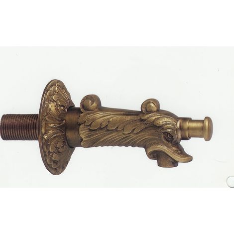 Rubinetto modello 158 in ottone con attacco per gomma per fontana da giardino casa 1/2"