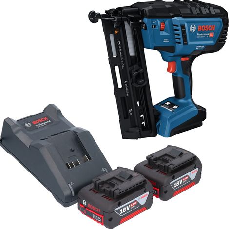 Bosch GNH 18V-64-2 M Professional Akku Holznagler 18 V 1,6 x 32 - 64 mm + 2x Akku 4,0 Ah + Ladegerät