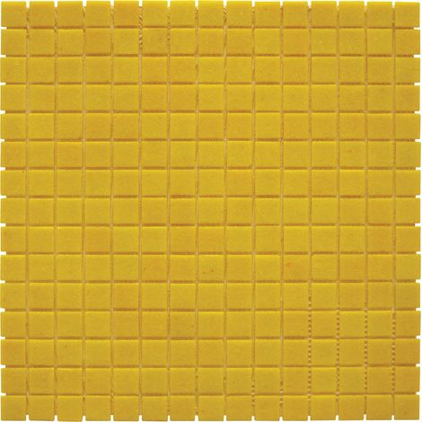 MOSAIQUE DECORATION JAUNE TRAME PAPIER 1 PLAQUE 32,7 x 32,7 CM CASA LINEA
