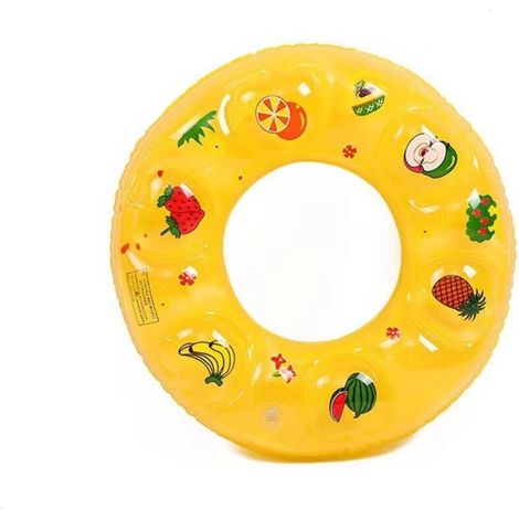 New inflatable double-layer thick swim ring for children, crystal swimming ring, double bath ring, bath toy (1/3)