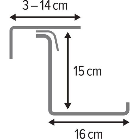 Poétic Zubehör BASIC Blumenkastenhalter Aluminiumfarben - 2er Pack (1/2)