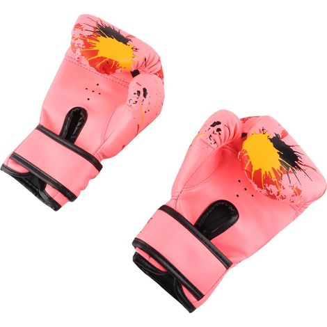 Gants de boxe pour bébés filles et garçons, gants d'entraînement de boxe pour enfants (roses) (1/5)