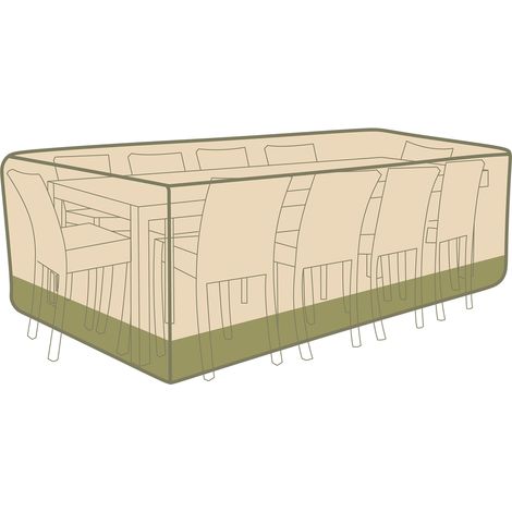 Aoodor Heavy Duty Outdoor Furniture Set Cover-284.48L × 213.36W × 81.28H
