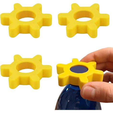 Set mit 3 drehbaren Flaschenöffnern in Form von Schiffsrädern, griffiger Glasöffner für Senioren und Menschen mit schwachen Händen, müheloser Deckelöffner für Limonadenflaschen (1/5)