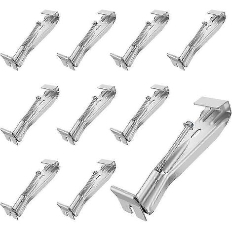 Filiyano-Lot de 10 supports de gouttière en aluminium de 12,7 cm (5 pouces) avec vis pré-assemblées, fixations robustes pour la réparation des (1/5)
