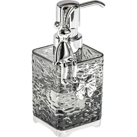 300ml refillable transparent PET soap dispenser (grey) (1/5)