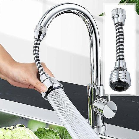 Douchette flexible à 360° pour robinet de cuisine, buse de robinet, tête de robinet de rechange, accessoire pour tuyau d'évier. (1/5)