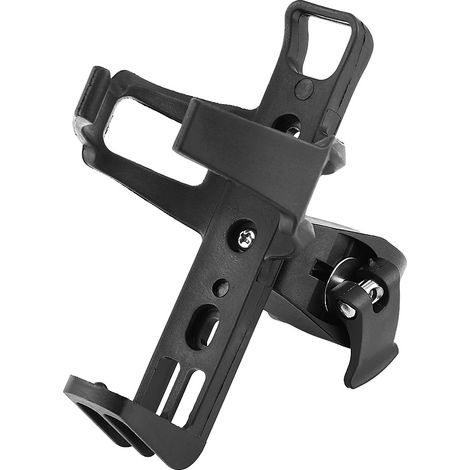 Support de boisson moto noir, porte-gobelet universel pour guidon, support bouteille et canette, adaptateur étanche, accessoire motocyclette. (1/5)