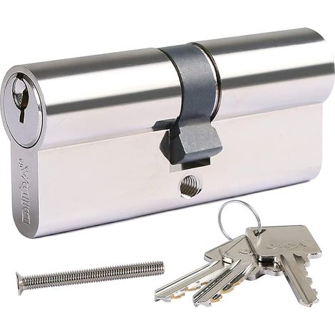 serrure Barillet Euro 100 Mm Serrure Barillet De Porte 50/50 Avec Cl Serrure De Porte Upvc Serrure Barillet Avec 3 Cls (1/5)