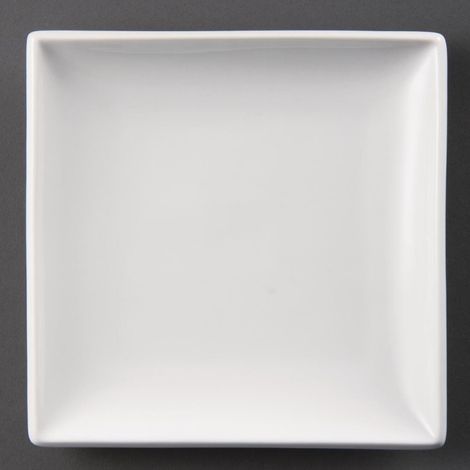Assiettes Carrées Blanches Whiteware 180mm (Lot de 12) - Ref U154 - Olympia (1/5)