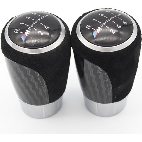 Adapté aux voitures BMW E46E81E82, il s'agit d'une pièce de modification blanche pour pommeau/poignée de levier de vitesse à transmission manuelle à 5 rapports, parfaite pour ajouter une touche intéri (1/4)