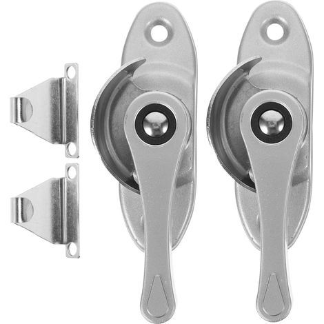 2 pièces Lot de Verrous pour Fenêtres Coulissantes et Serrure de Sécurité Garçon Fille Accessoire Remplacement Fenêtres Installation Facile