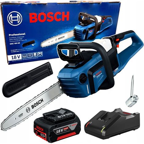 Bosch Professional GKE 18V-40 18V BITURBO Brushless Chainsaw 40cm + 5AH Battery (1/5)