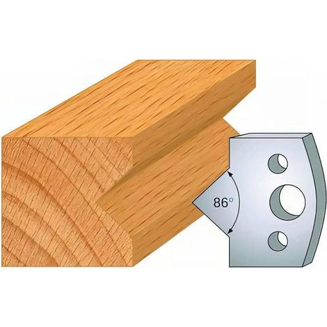 Jeu de 2 Fers Profilés Acier HT 40 x 4 mm - N°035 Enture femelle - Outil de menuiserie - Diamwood