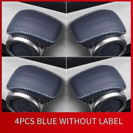 Housse de protection pour poignée de porte, housse en cuir, accessoires modifiés pour Atto 3 Byd Yuan Plus Ev - Poignées de porte intérieures - Lot de 4, bleu A (1/5)