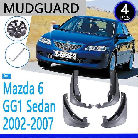 Garde-boue compatibles avec Mazda 6 GG1 Berline 2002 2003 2004 2005 2006 2007 - Accessoires auto - Bavettes - Pièces de rechange auto (1/5)
