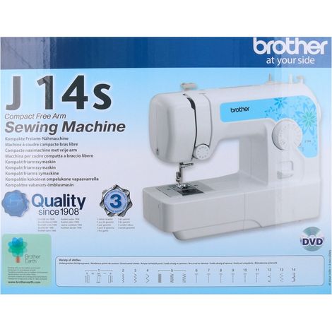 Brother J14S Mechanische Nähmaschine Weiß Kompakt