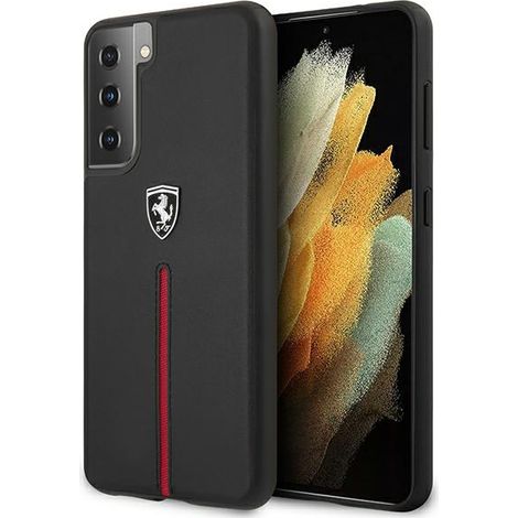 Ferrari FEOSIHCS21MBK S21+ G996 negro/negro estuche rígido Off Track cuero nailon raya (1/5)