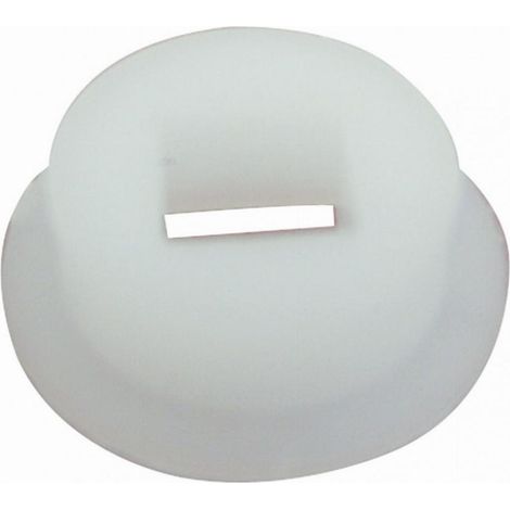 Brionne – Poignée de salle de bain en nylon blanc 6 mm – Carré 6 mm – Montage par vis pointeau – Pour espaces confinés