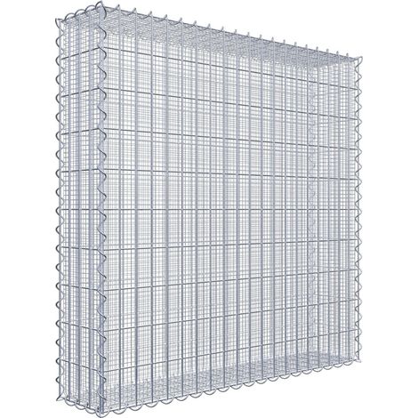 Gabiondeco - Gabion à mailles très fines pour gravillon 100 cm x 100 cm x 20 cm (L x H x P). maille 5 x 10 cm. spirale - Made in Germany (1/3)