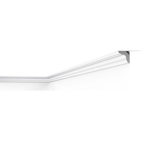 D21 DECOFLAIR Moulure de plafond Polystyrène 30 x 30 x 2000 - 1 pièce (1/2)