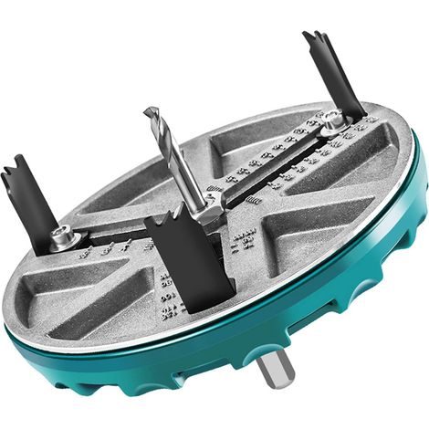 JSSEVN - Adjustable Saw Hole Saw Diameter 45mm-130mm Woodworking Hole Opener Cutting Tools for Gypsum Board Cork Board (1/5)